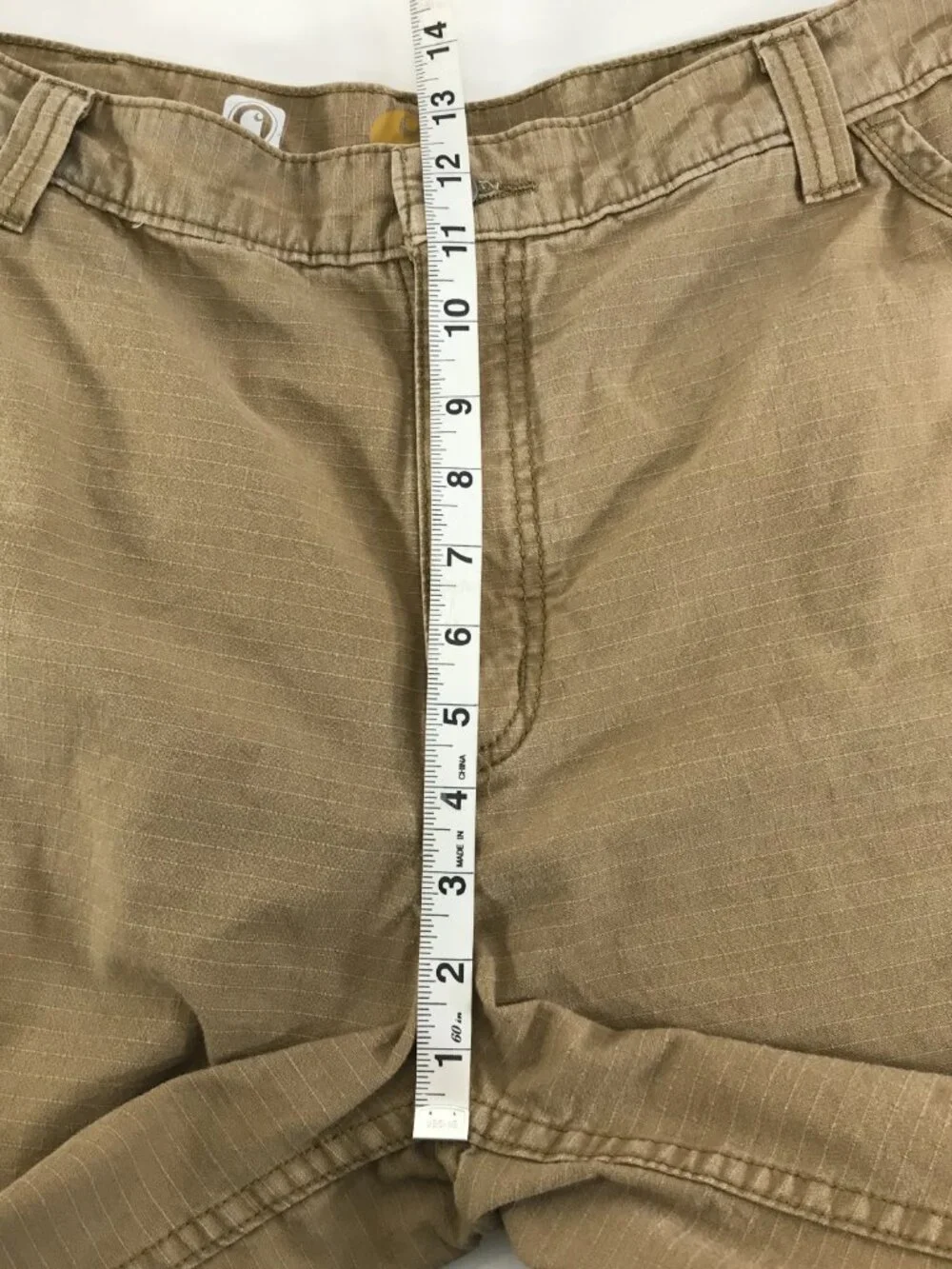 Carhartt Force Tappen Cargo Short Men's Size 38 Tan Relaxed Fit Cotton Workwear